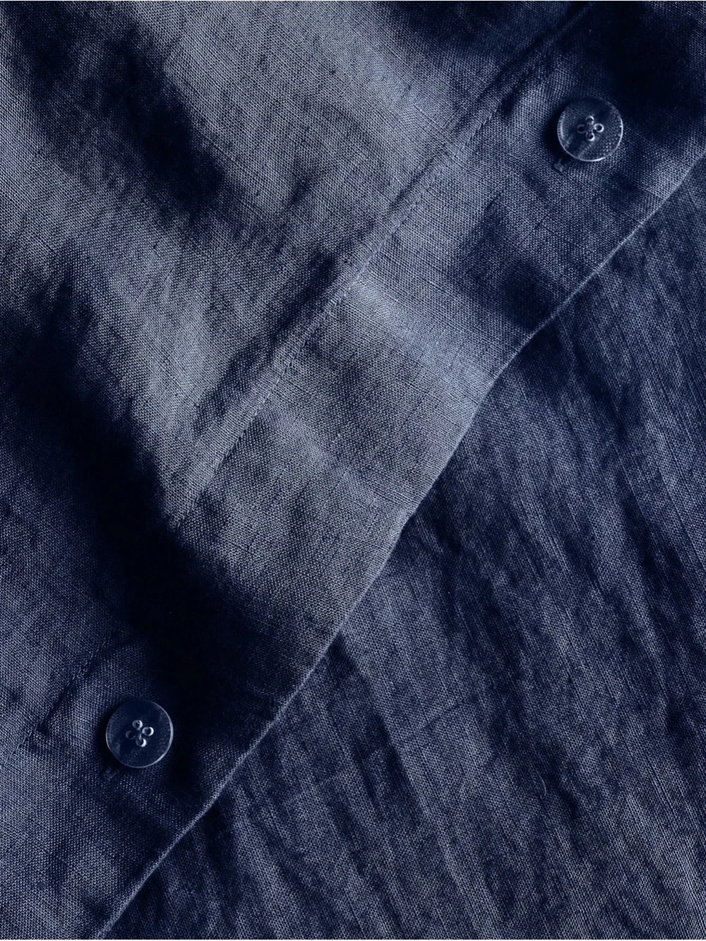 QUINCE NWOT European Linen Duvet Cover Set - King - Navy